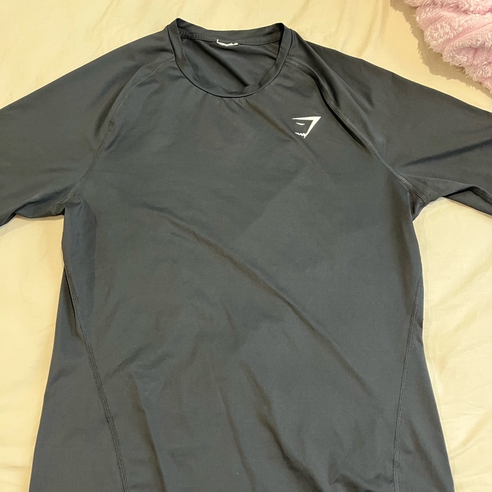 Gymshark Black Rash Guard for Men - Picture 2 of 3